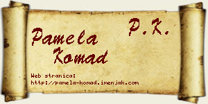 Pamela Komad vizit kartica